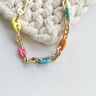 Authentic Kendra Scott Bailey Gold Rainbow Multi Mix Chain Bracelet