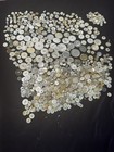 Antique vintage Buttons  M O Pearl  Carved Shell  Glass  N carolina Farm Estate