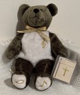 The Original Holy Bears Harmony The Music Bear Plush Teddy Bear Green   White