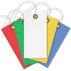 Smartsign  pack Of 100  4 75 X 2 375 Inch Multi Colored Blank Tyvek Shipping    