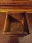 Vintage Antique Milton Bradley Tongue   Groove Wooden Box 2 75 X2 5 X2 75  su33 