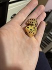 Lot Of 2 Mystery Metal Die Dice Gold Foil Heavy Silver