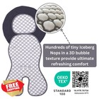 Little Dedi Shell Seat Liner  Baby Bassinet Liner  Grey  11x27  Oeko-tex