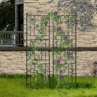 2pcs Rustproof Tall Garden Trellis Heavy Metal Panels For Climbing Plant Support