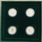 1997 Sterling Silver Four Canadian50 Cent Coin Set  Canada s Best Friends