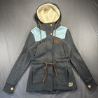 Picture Organic Clothing Sherpa Lined Hoodie Jacket Women S Charcoal Blue