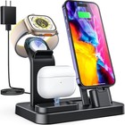 Rjr Updated 3 In 1 Charging Station For Apple Devices  Self Adjusting -  Black
