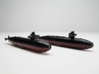 Micro Machines Military Submarine Los Angeles Class Us Navy Sub - Lot Of 2