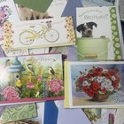 100  Beautiful Birthday Greeting Cards Matching Envelopes New Unused Bulk Lot