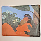 Vintage Pacific Coasters Hawaii Melamine Tray- walk Across The Sea  Pegge Hopper