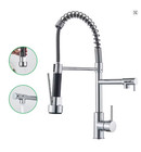 Kitchen Faucets Swivel Single Handle Sink Pull Down Sprayer Mixer Tap Deck Mount