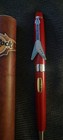 Hard Rock Cafe Cleveland Vtg Style Flying V Guitar In Cigar Tube Holder