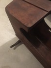 Antique 1800   s Handmade Full Size Rocking Bassinet Baby Cradle Hooded Wood