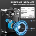 Portable Bluetooth Karaoke Machine Home Party Speaker W  3 Wireless Microphones