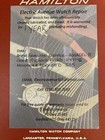Hamilton Electric Watch- 250-500 500a Service