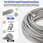 1 4  Steel Rope 1 4 Stainless Steel Cable Wire Rope Clamps Aircraft Cable 