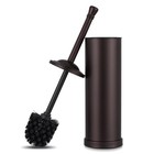 Toilet Brush And Holder Set 304 Stainless Steel Toilet Bowl Brush And Bronze