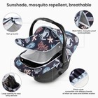 Baby Car Seat Cover  2-in-1 Breathable Carseat Shade Protection   Mosquito Ne   