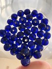 Vintage antique 1940 Wound Blue Glass Beads  Sets Of 50 Beads  Stunning Find 