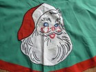 Unique Vintage Handmade Applique Embroidered Christmas Santa Mcm Kitsch Apron