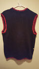 Vintage Clothing Sweater Vest W  Fruit - Tiara International - Medium M - Black