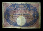  34usa    French  Banknote  50 Francs   Year   1915 
