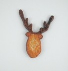 Primitive Folk Art Reindeer Moose Christmas Tree Ornament Holiday Decor