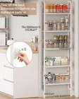 Umdonx Behind The Door Bathroom Shelf Narrow 5-tier  Slim Space-saving Storag   