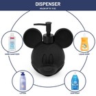 Disney Mickey Mouse Soap Dispenser - Black Resin Lotion Pump - Bathroom D  cor