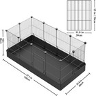 Diy Small Animal Playpen  Pet Playpen With Door And Waterproof Mat  Rabbit Gu   