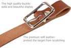 Leather Hanging Straps Gun Rack Wall Mount Display For Rifle Shotgun Nickel 