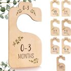 Baby Closet Size Dividers  Wooden Closet Organizer  Newborn Baby Essentials