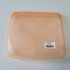 Stasher Silicone Reusable Food Bag Sandwich Storage Size Papaya