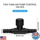 Honoson 30 Pieces Aquarium Control Valve  T Shaped Air Pump Control Valves Si