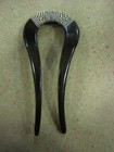 Vintage French Bakelite Hair Comb Marked Hand Made In France