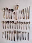 Vtg Silver Plated And Some Stainless Flatware Silverware Mixed Lot Japan 