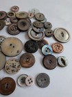 Vintage Variety Antique Carved Mop Buttons Abalone Shell Mixed Lot 