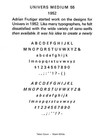 New Letterpress Type - 12 Pt  Univers 55 Medium Roman