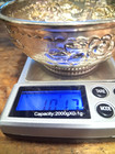 Vintage Mexican Sterling Silver 3 3 4  Bowl C a m Hecho Er 101 Grams 925 