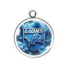 Detroit Lions Charms  Glass Cabochon Charms
