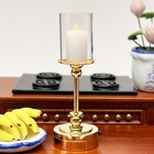 Candle Lamp 1 12 Scale Dollhouse Miniature Vintage Table Lamps Led Desk Lights