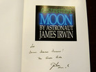 Jim Irwin Apollo 15 Astronaut Signed Auto Destination Moon Hardcover Book Jsa