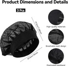3 Pcs Chef Hats For Women  Adjustable Cooking Chefs Cap Food Service Hair 