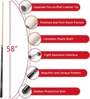 Pool Cue 58  Billiard Cue Stick 2-piece Maple Wood Pool Cue Stick 18 19 20 21oz