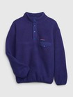 Gap Arctic Fleece Mockneck Pullover Purple Women s Small Retro Maine Cabin
