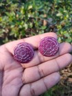 64 15 Cts Ruby Pair Natural Gemstone Carving Carved Loose For Jewelry Making