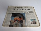Original   Complete New York Times Newspaper - September 12  2001  U s  Attacked