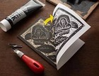 Essdee Linocut Taster Kit     Block Printing Set With Lino Tiles  Cutters   Ink