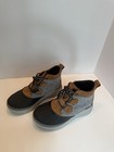 Sorel Men   s Us 4 Black Gray Brown Suede Chukka Ankle Boots Lace-up Rubber