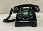 Vintage Western Electric Bell System Rotary Dial Black Desk Phone - Hardwired